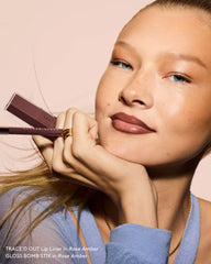 Trace'd Out Longwear Waterproof Pencil Lip Liner — Rose Amber
