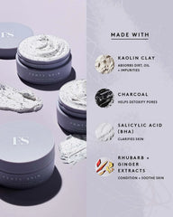 Cookies N Clean Whipped Clay Pore Detox Face Mask With Salicylic Acid + Charcoal